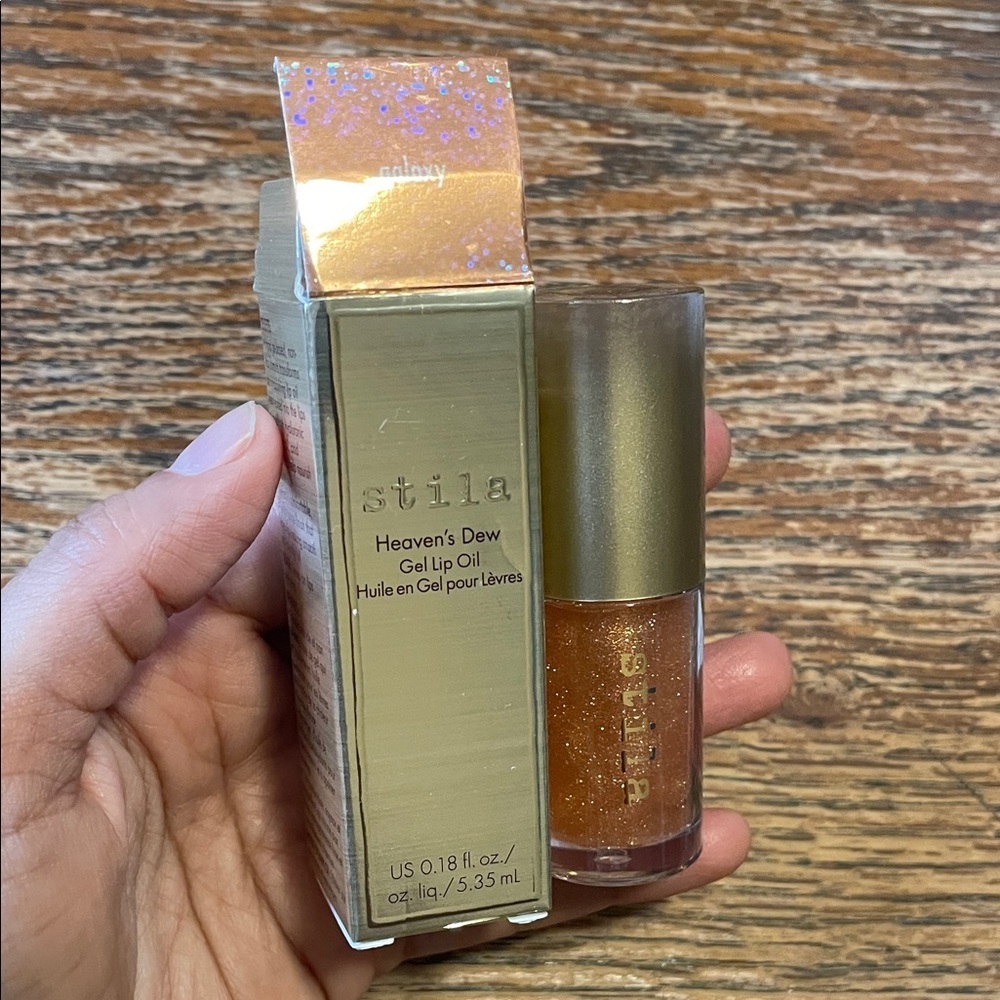 Stila Heaven's Dew Gel Lip Oil in Sparkling Gold